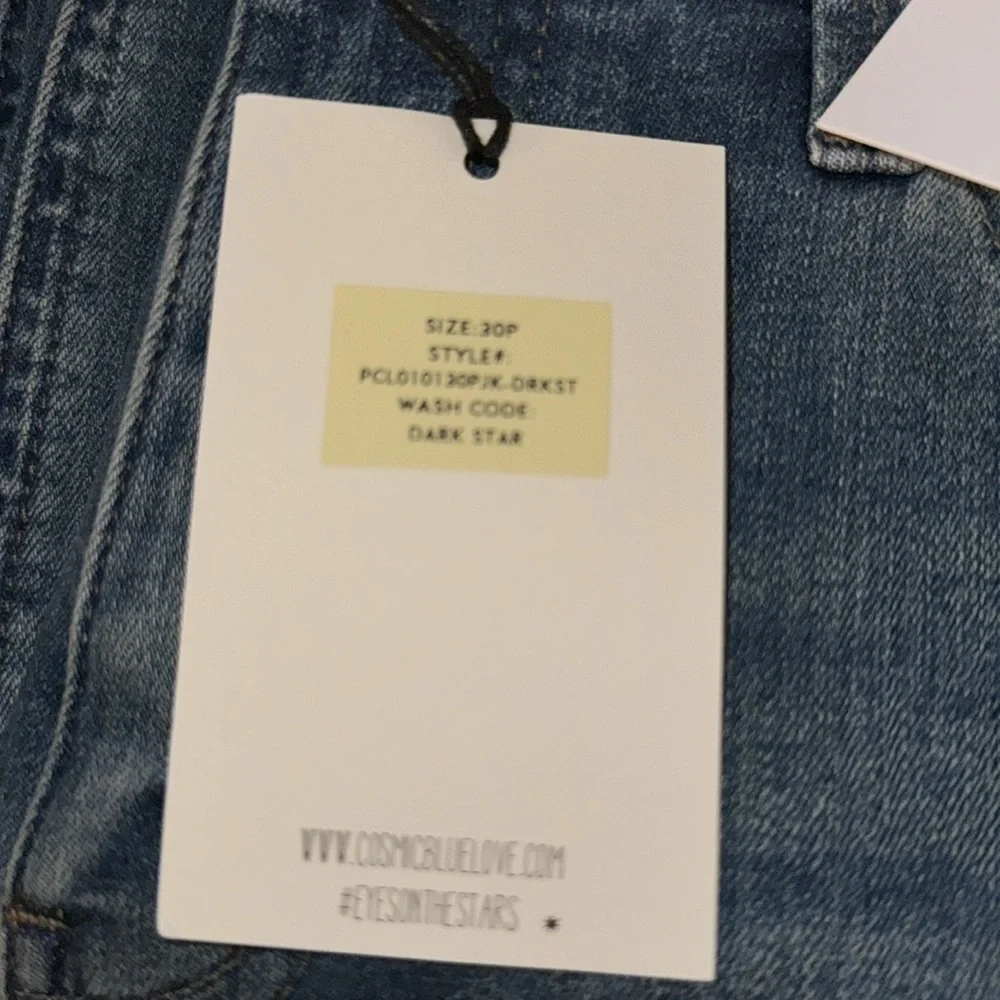 COSMIC‎ BLUE LOVE Adrianne Boyfriend Distressed Jean